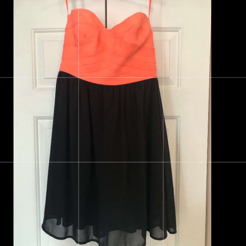 Strapless Coral Dress